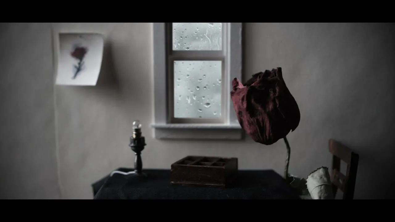 A frame from the Moonlight Rose music video.